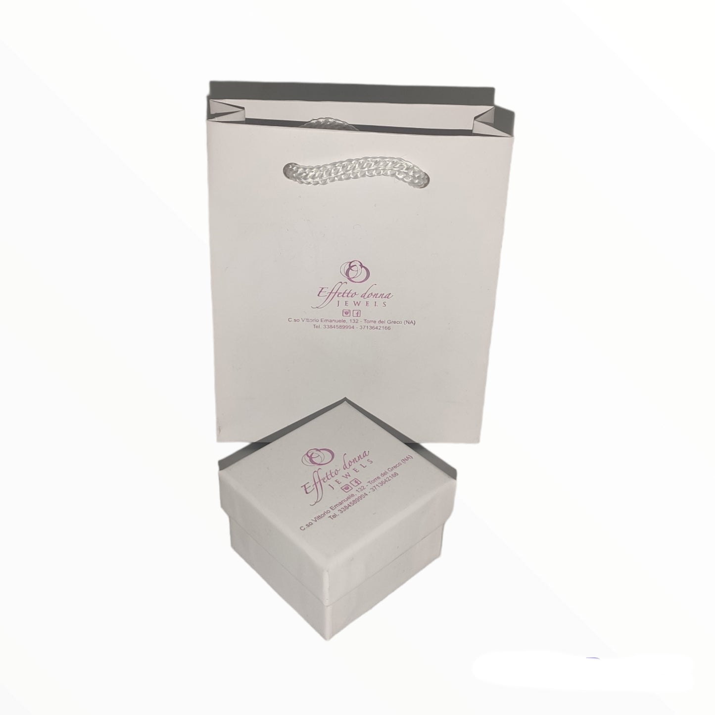 Anello Florence Bianca 65x65x50 mm